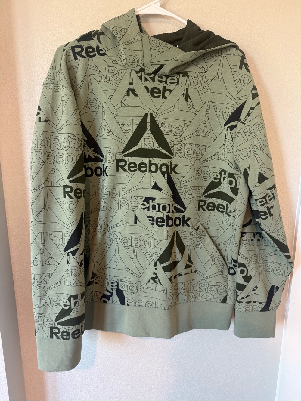 Reebok Green Logo Pullover Sweatshirt